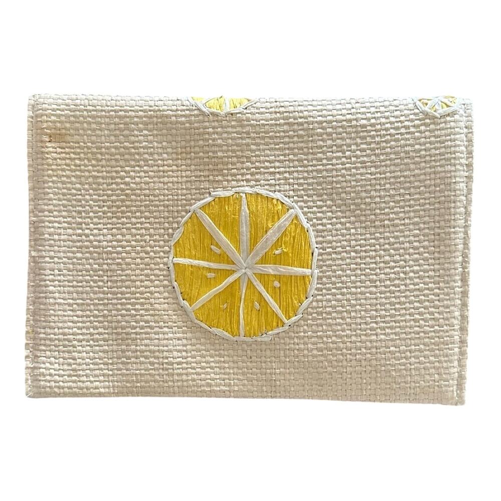 Clements Ribeiro Pop Lemon Embroidered Envelope Clutch - Picture 5 of 7